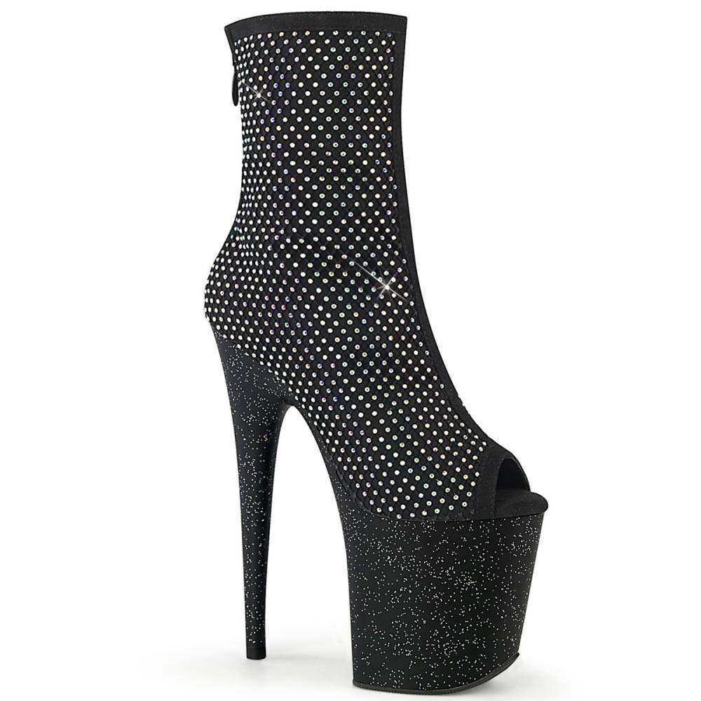Pleaser - FLAMINGO1031GM Bottes de plateforme, Pole dance chaussures - Noir Product image